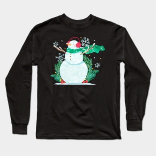 Snowman Long Sleeve T-Shirt